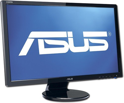 Asus - 24" Widescreen Flat-Panel LED-LCD HD Monitor - Black