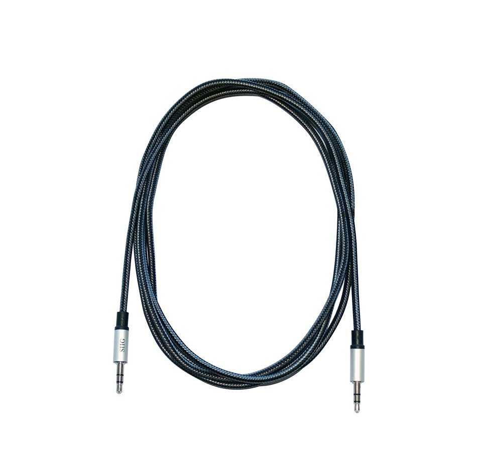 SIIG 10 Feet (3M) Fabric Woven Braided 3.5mm Stereo Aux Extension Cable for Smartphones or Tablets, Durable and... N6