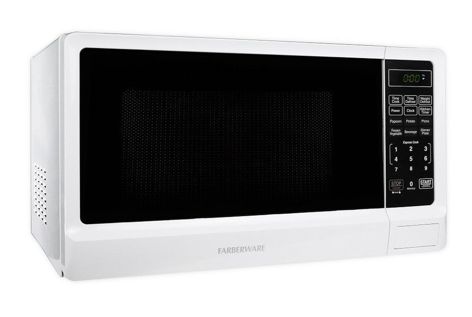Farberware FMWO11ABTWHA Classic 1000W Microwave Oven, 1.1 cu. ft., White N5