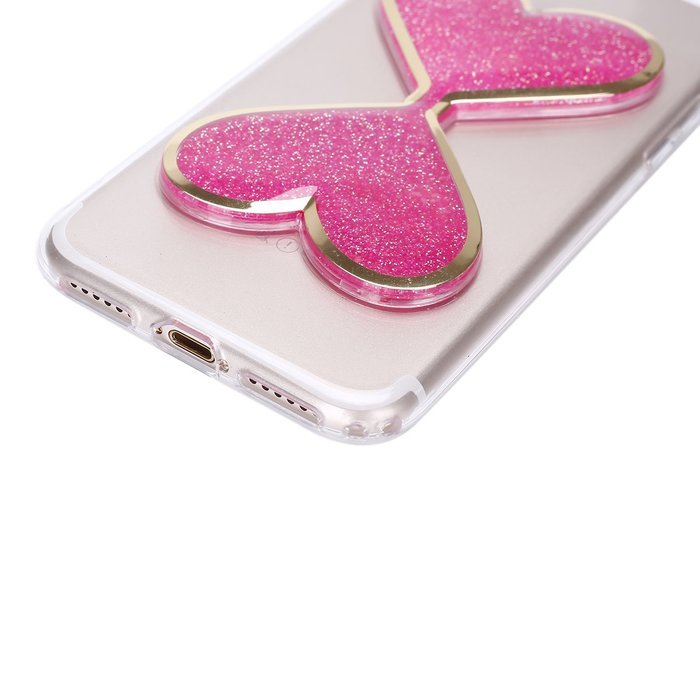 iPhone 7 Plus Case,Case for iPhone 7 Plus,ikasus Flowing Liquid Floating Hourglasses Love Heart Bling Glitter... N11