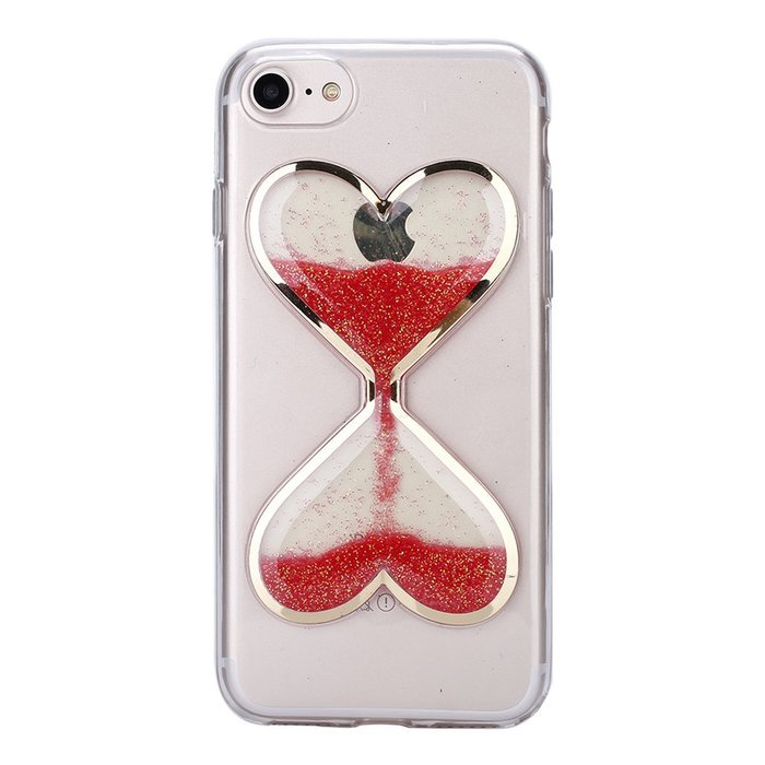 iPhone 7 Plus Case,Case for iPhone 7 Plus,ikasus Flowing Liquid Floating Hourglasses Love Heart Bling Glitter... N17