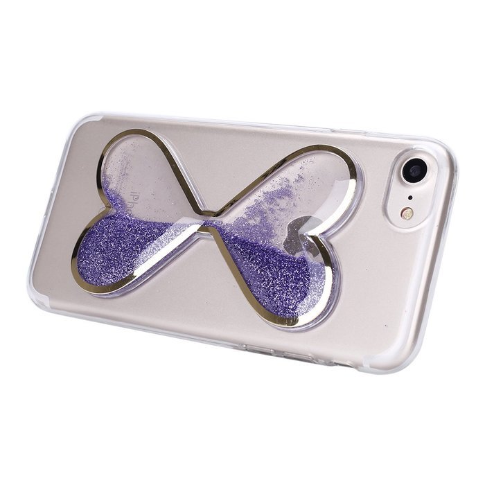 iPhone 7 Plus Case,Case for iPhone 7 Plus,ikasus Flowing Liquid Floating Hourglasses Love Heart Bling Glitter... N20