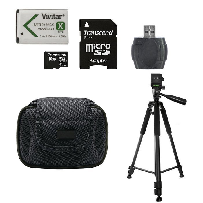 Sony HDR-AS30V HD POV Action Camcorder with Best Value Accessory Kit Includes - 16GB Micro SD Card + Card Reader... N3