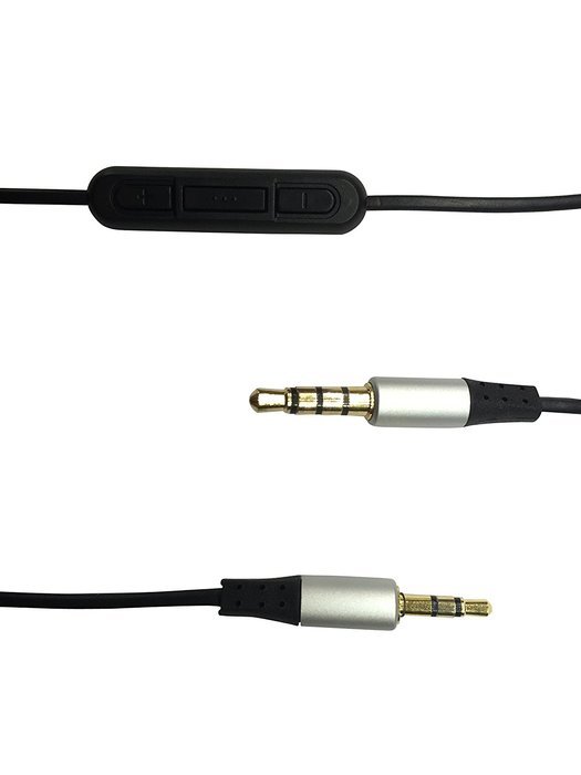 Bowers & Wilkins P5 Gold Plated Replacement Audio Cable &ndash; Renewal Audio Lead for P5 P7 headphone with Cable Remote... N4