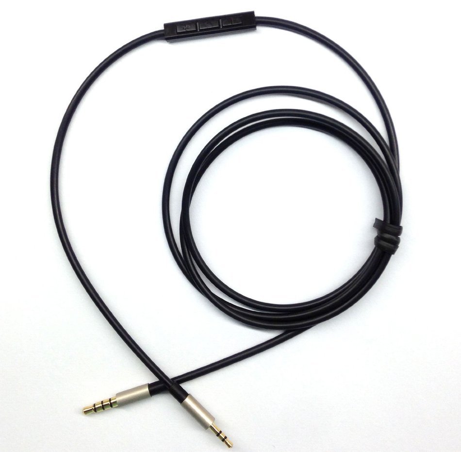 Bowers & Wilkins P5 Gold Plated Replacement Audio Cable &ndash; Renewal Audio Lead for P5 P7 headphone with Cable Remote... N5