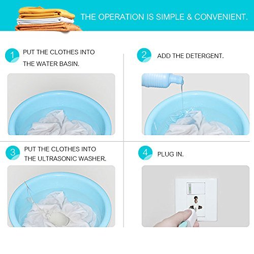 Mini ultrasonic ultrasonic washing machine Laundry Laundry egg washing machine business trip washing machine N4
