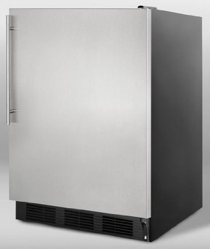 Summit AL752BSSHV 24" 5.5 cu. ft. Compact ADA Compliant All-Refrigerator with Automatic Defrost Adjustable Shelves...