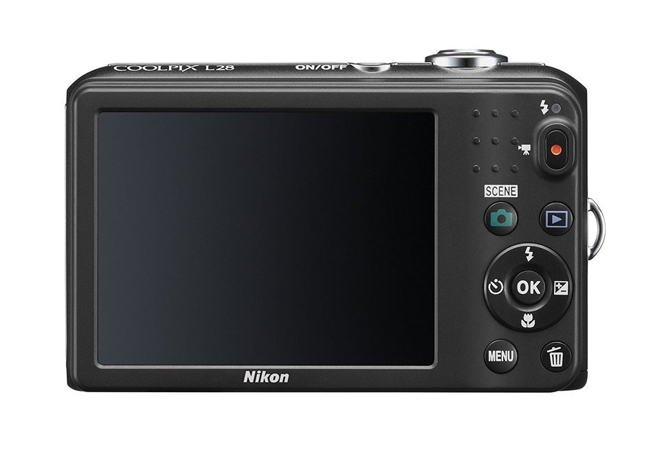 Nikon COOLPIX L28 20.1 MP Digital Camera with 5x Zoom Lens and 3" LCD (Red) (OLD MODEL) N6
