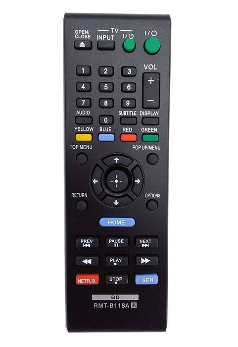 Vinabty New RMT-B118A Replaced Remote Control fit for SONY BDP-BX18 BDP-S185 BDPBX3100 BDP-BX39 BDP-S1100 BLU-RAY... N3