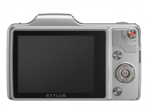 Olympus Stylus SZ-15 Digital Camera with 24x Optical Zoom and 3-Inch LCD, Silver