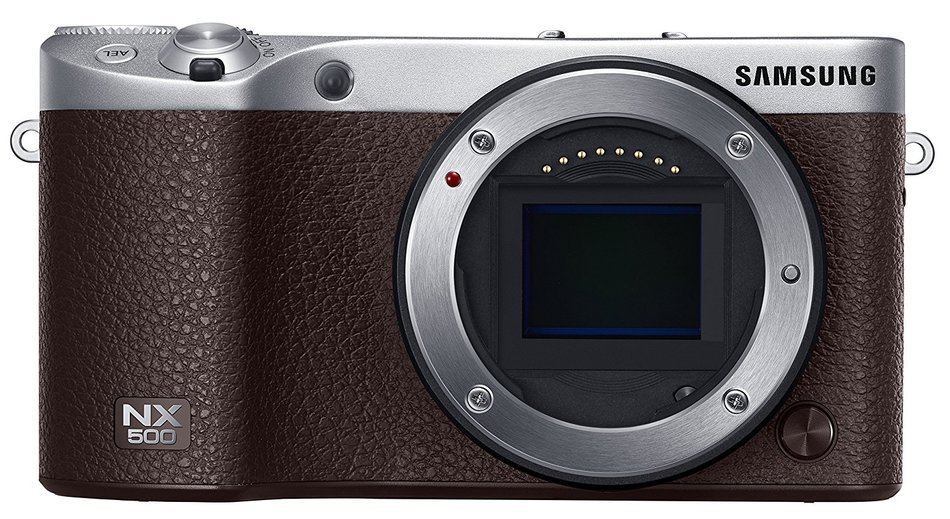 Samsung NX500 28 MP Wireless Smart Mirrorless Digital Camera with 16-50mm Power Zoom Lens (Brown) N28