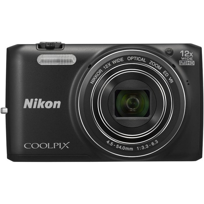 Nikon COOLPIX S6800 16 MP Wi-Fi CMOS Digital Camera with 12x Zoom NIKKOR Lens and 1080p HD Video (Black) (Certified... N2
