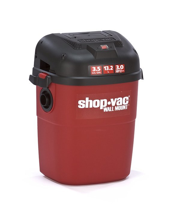Shop-Vac 3940100 3.5-Gallon 3.0-Peak HP Wall Mount Wet/Dry Vacuum