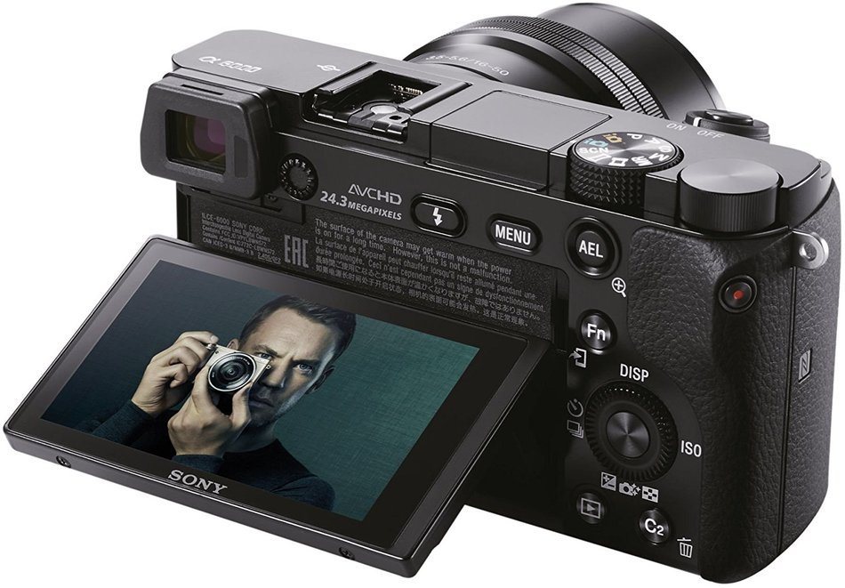 Sony A6000 Interchangeable Lens Digital Camera with SELP1650 and SEL55210 Lens Kit - Black (24.3MP) N4