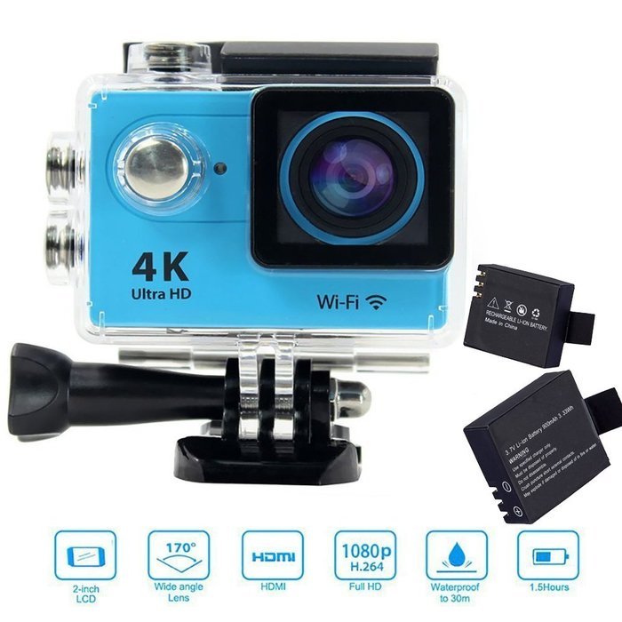 SENYE Ultral HD Waterproof Sport Camera 4K Wi-Fi Action DV Camcorder with 170 Degree Lens for Extreme Outdoor... N5
