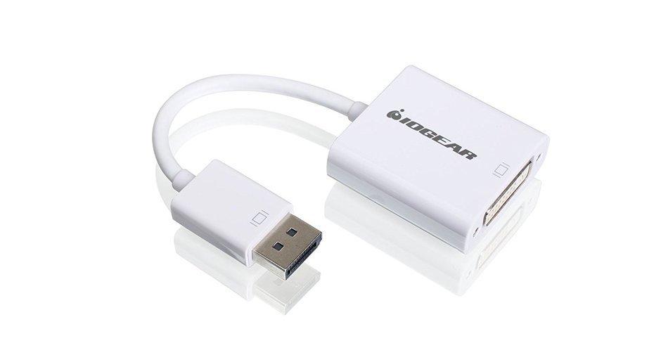 IOGEAR DisplayPort to DVI Adapter Cable, White (GDPDVIW6) N2