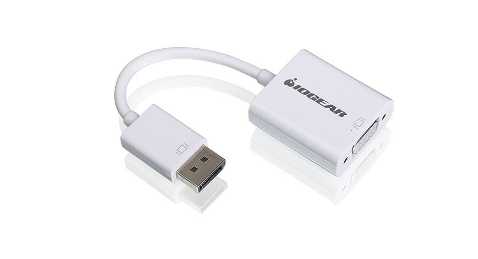 IOGEAR DisplayPort to DVI Adapter Cable, White (GDPDVIW6) N5