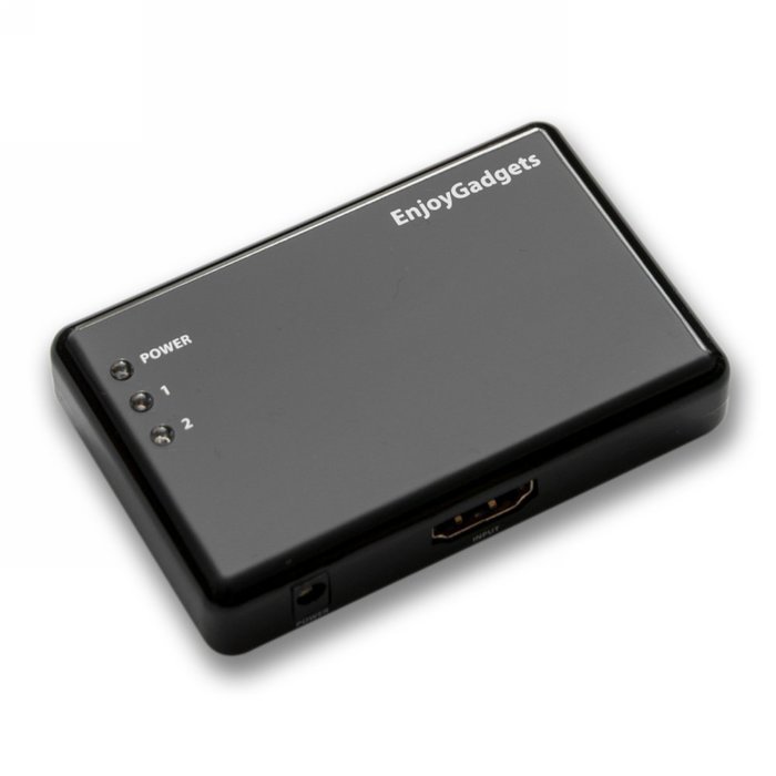 EnjoyGadgets EGHSP1X2 HDMI Splitter Amplifier 1 In to 2 Out Dual Display N3