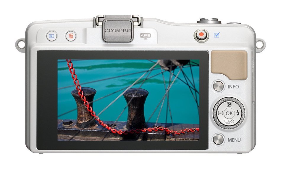Olympus PEN Mini E-pm2 Lkit Wht - International Version (No Warranty) N2