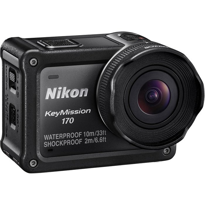Nikon KeyMission 170 Wi-Fi Shock & Waterproof 4K Video Action Camera Camcorder with Remote + 32GB Card + Battery... N2