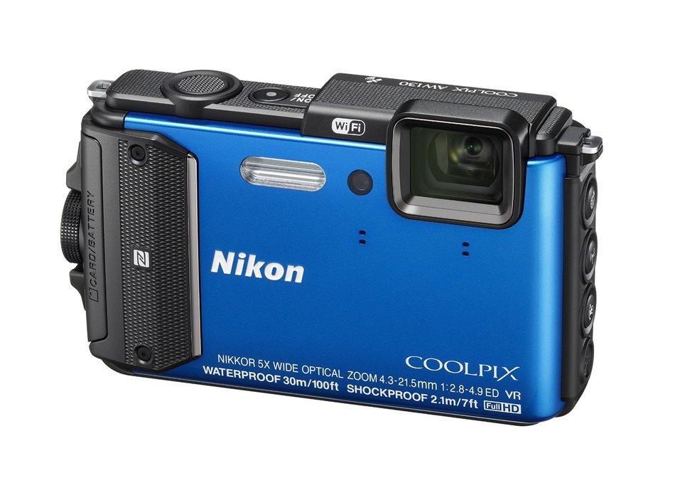 Nikon COOLPIX AW130 Waterproof Digital Camera with Built-In Wi-Fi (Yellow) N3