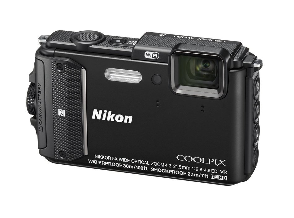 Nikon COOLPIX AW130 Waterproof Digital Camera with Built-In Wi-Fi (Yellow) N5