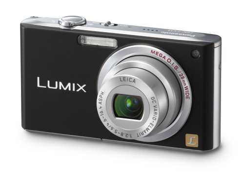 Panasonic Lumix DMC-FX33K 8.1MP Digital Camera with 3.6x Wide Angle MEGA Optical Image Stabilized Zoom (Black) N6