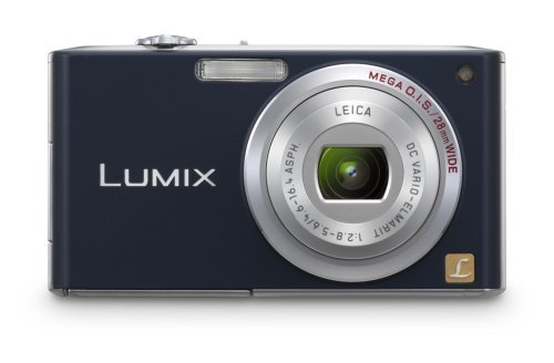 Panasonic Lumix DMC-FX33K 8.1MP Digital Camera with 3.6x Wide Angle MEGA Optical Image Stabilized Zoom (Black) N7