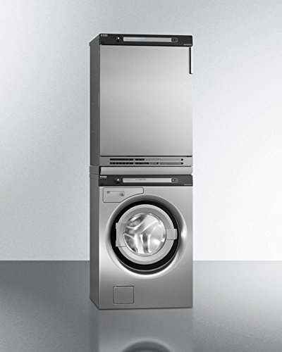 Summit TDC 112C 16 lb. Capacity Condensing Dryer with Intuitive Programming Program Memory Stainless Steel Drum... N2