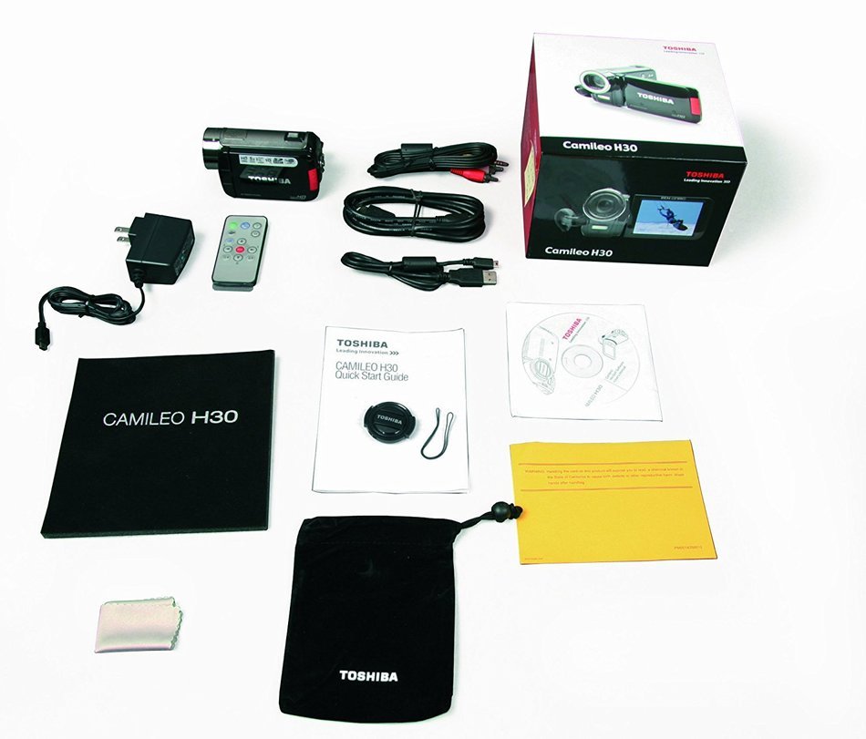 Toshiba Camileo H30 Full HD Camcorder - Silver/Black (Discontinued by Manufacturer) N2