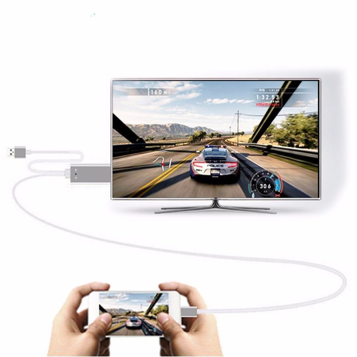 M.Way Aluminium Universal MHL Micro USB to HDMI Cable 6Ft 3 in 1 HD 1080P Type-C Miracast AirPlay Mirroring/ HDTV...