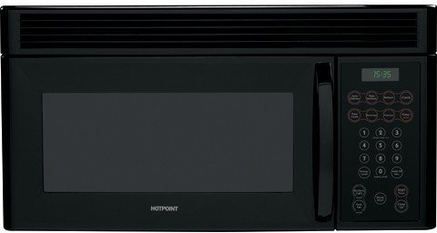 GE - Hotpoint 1.5 Cu. Ft. Over-the-Range Microwave - Black