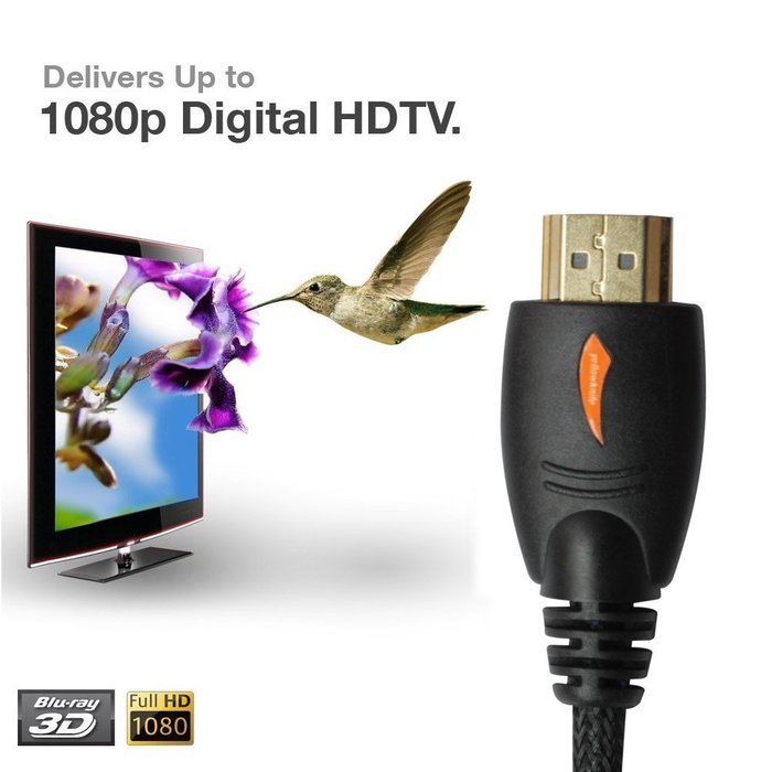 Yellowknife Braided High Speed HDMI Cable V1.4 AV HD 3D for HDTV 30FT 1080P (Latest Version Supports Ethernet,...