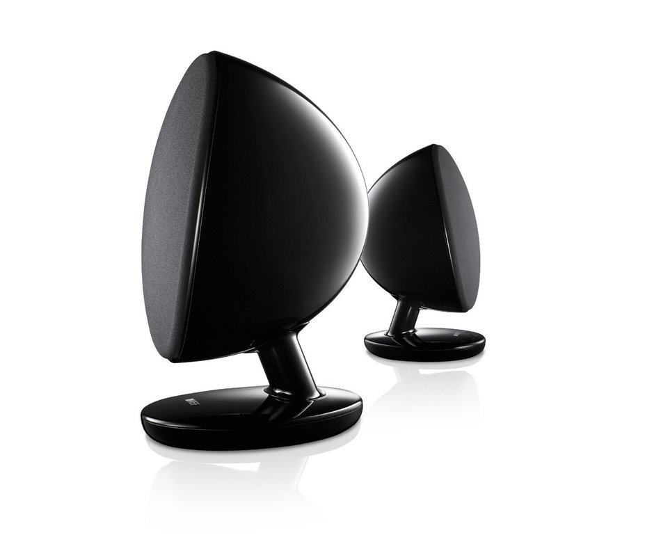 KEF EGG Digital Hi-Fi Speaker System - Gloss Black (Pair) N9