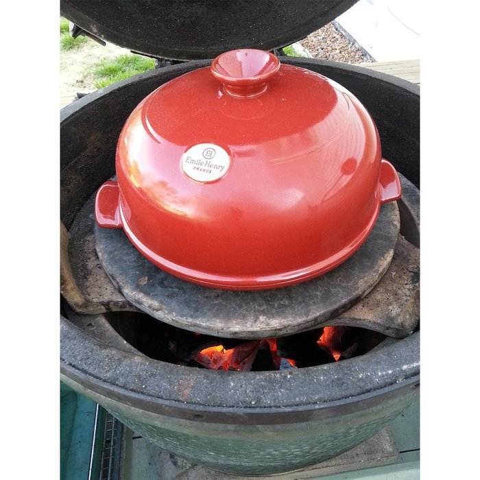2 Piece Bread Cloche and Mixing Bowl Color: Burgundy N2