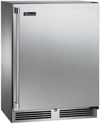 Perlick Signature Series HH24RS-3-1R 24" 3.1 cu. ft. Compact Refrigerator with RAPIDcool Forced-Air 525 Btu Compressor...
