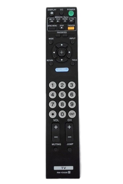 Replaced TV Remote Control for Sony RM-YD028 KDL32XBR9 KDL40S5100 KDL46S5100 KDL52V5100 Bravia LCD LED TV