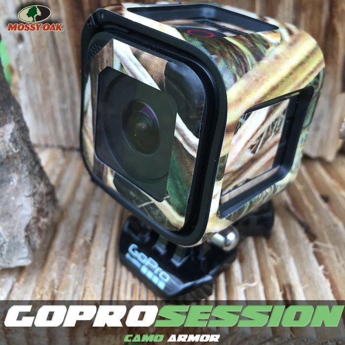 Camo Housing Skin Armor for GoPro Session - Mossy Oak Duck Blind