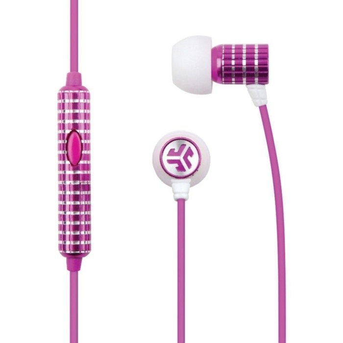 JLAB GLAM-PNK-BOX JBuds Glam Rockstar Earbuds with Microphone (Lipstick Pink) consumer electronics