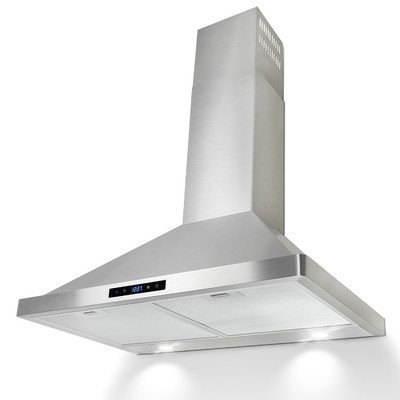 AKDY 30'' 400 CFM Convertible Wall Mount Range Hood N4