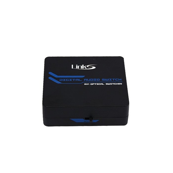 LinkS TOSLINK Digital Optical Audio Splitter 1x3 One Input to Three Outputs (1X3 Audio splitter)
