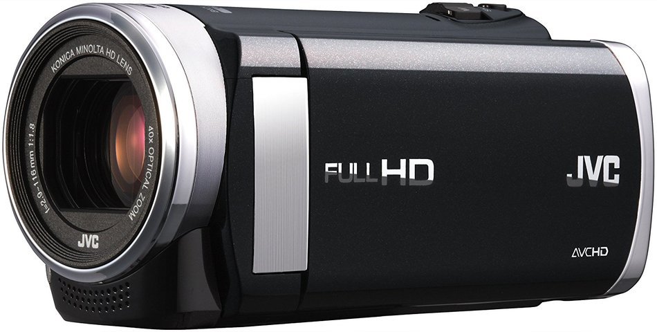 JVC GZ-E209 FHD SDXC 40x Zoom 3.0 Touch LCD Camcorder with Case and Battery Kit - Black N6