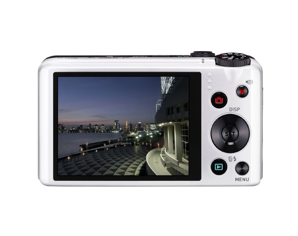 Casio Exilim EX-ZR200 High Speed 16 MP, 12x Optical Zoom Compact Digital Camera (White)