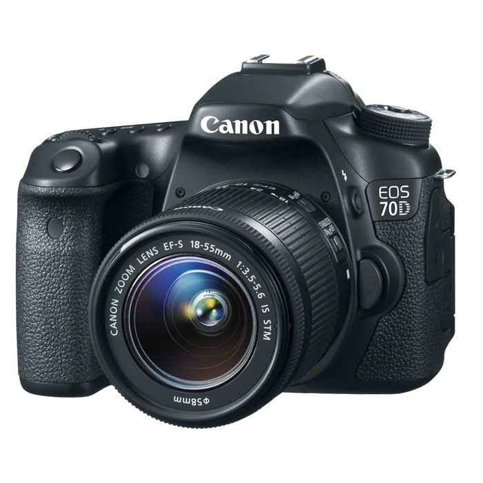 Canon EOS 70D 20.2 MP DSLR with EF-S 18-55mm IS STM and Dual Pixel CMOS AF + Canon 70-300mm f/4.0-5.6 EF IS AF...