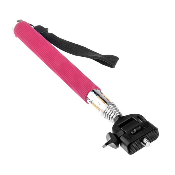 TARION&reg; Handheld Monopod Tripod with Adapter Red for Gopro Hd Hero 1 2 3 4 Action Sports Video Cameras
