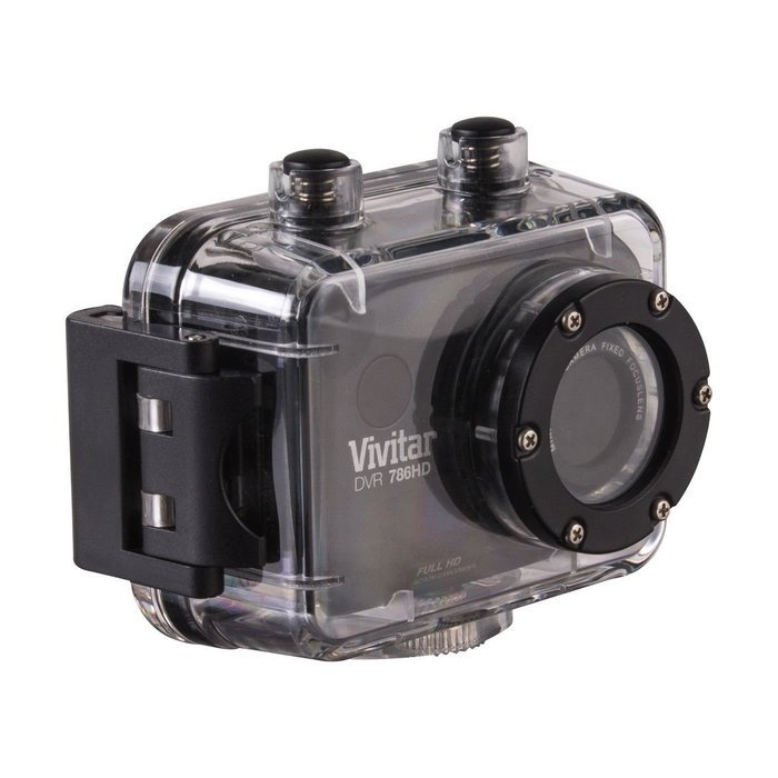 Vivitar DVR783-SIL 5.1MP Digital Action Camcorder with Bike and Helmet Mount (Silver) N26