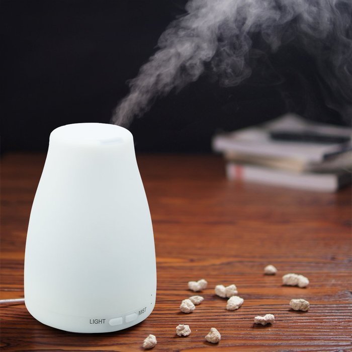 Cool Mist Ultrasonic Humidifier Filter Free, EasGear&reg; Essential Oil Diffuser for Aromatherapy with 120ml Capacity... N5