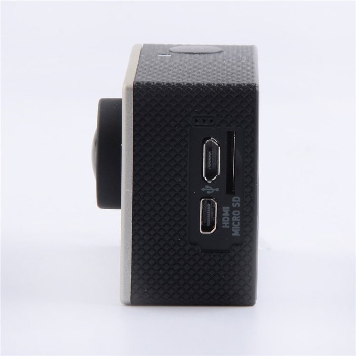 Silver Waterproof Action Camera Sports HD DV 1.5in LCD Screen 12MP 1080P Camcorder N6