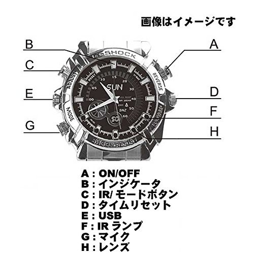 [W1000-32GB] wristwatch internal memory 32 GB multifunction multi-camera W1000 infrared night vision support /... N2