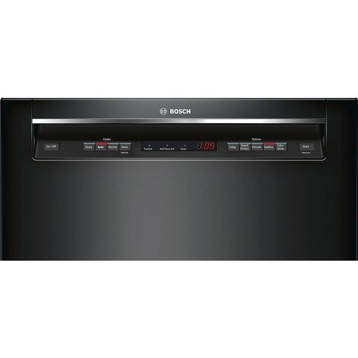 Bosch SHE53TL6UC 300 24" Black Semi-Integrated Dishwasher - Energy Star